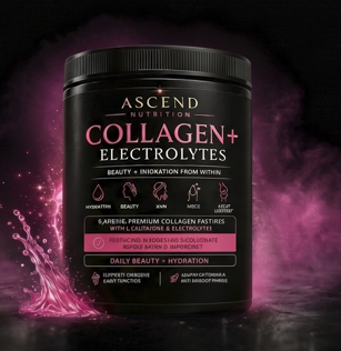 Collagen + Electrolytes Powder for Skin, Gut Health and Hydration
